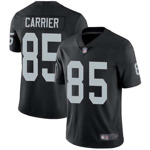 Men Oakland Raiders Limited Black Derek Carrier Home Jersey NFL Football 85 Vapor Untouchable Jersey